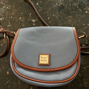 Dooney & Bourke Gray and Brown Crossbody Bag